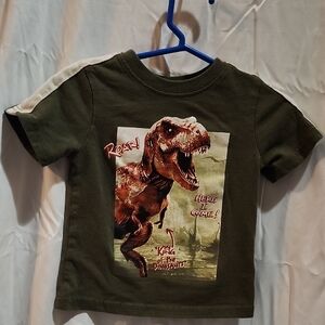 Dinosaur Graphic Kids T-Shirt - Green